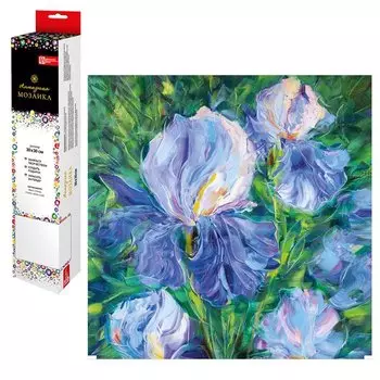 Набор для творчества. Алмазная мозаика "Ирисы. В. Кравчук", 30 х 30 см