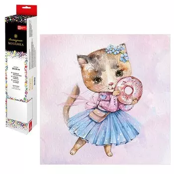 Набор для творчества. Алмазная мозаика "Милая кошечка", 30 х 30 см