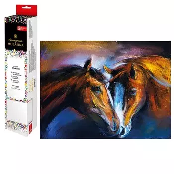 Набор для творчества. Алмазная мозаика "Пара лошадей", 30 х 40 см