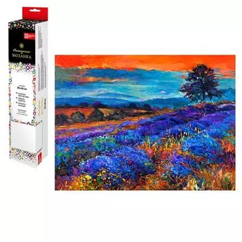 Набор для творчества. Алмазная мозаика "Закат в Провансе", 30 х 40 см