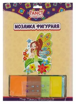 Набор для творчества FANCY CREATIVE Мозаика из мягких плиток и страз фигурная 21*29см