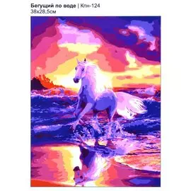 Набор для творчества. Картина по номерам "Бегущий по воде"