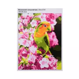 Набор для творчества LORI. Картина по номерам "Весенний попугайчик"
