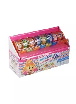 Набор для творчества с клейкими ленточками Фикси-ленточки (02051) (8 лент/(1,2смх2,8м) с диспенсером) (Фиксики) (4+) (упаковка)