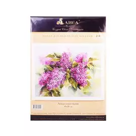 Набор для вышивания крестом Акварельная сирень, Алиса