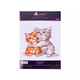 Набор для вышивания крестом Счастье мое (0-69) (16х15 см) (упаковка) (Алиса)