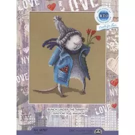 Набор для вышивания крестом РТО "С букетом под мышкой"