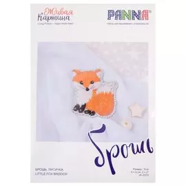 Набор для вышивания Живая картина "Брошь. Лисичка"