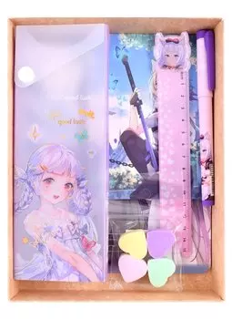 Набор канцелярский "Аниме", цветной