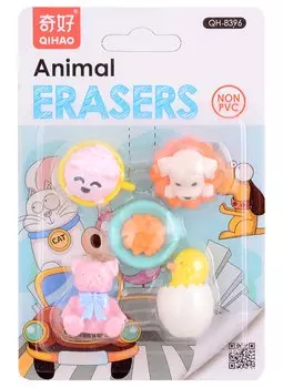 Набор ластиков (5шт) "Cutties", ассорти, блистер