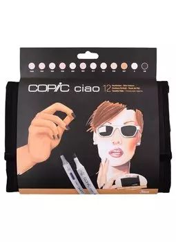 Набор маркеров Copic Ciao телесные тона 12цв в пенале
