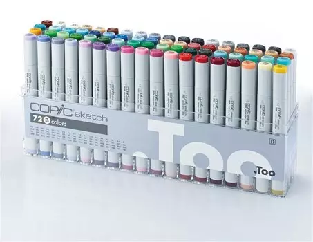 Набор маркеров Copic Sketch B, 72 цвета