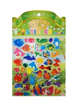 Набор для творчества Наклейки Морские животные HXB-039