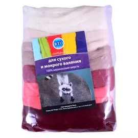 Набор шерсти для валяния РТО "Букет роз"