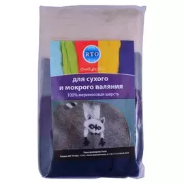 Набор шерсти для валяния РТО "Гортензия"