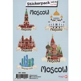 Набор стикеров "Иллюстрированная Москва"