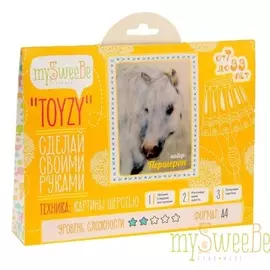 Набор TOYZY "Першерон" - картина из шерсти