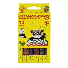 Набор воск. каранд. толстые Каляка-Маляка 12 цв. трехгранные 11 мм 2+
