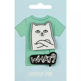 Набор значков «What», 2 штуки