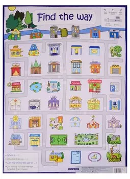 Найди дорогу . Find the way. Наглядное пособие на англ.яз.
