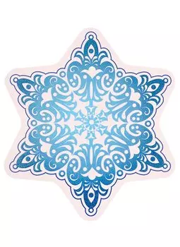 Наклейка Новогодняя Снежинка