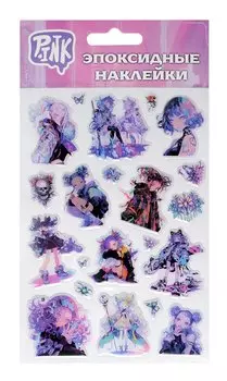 Наклейки эпоксидные 110х200 (Аниме-киберпанк)