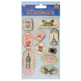 Наклейки бумажные, "Европа"