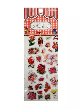 Наклейки цветы, микс, LYX-049