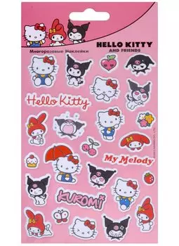 Наклейки объемные "Хеллоу Китти и друзья"