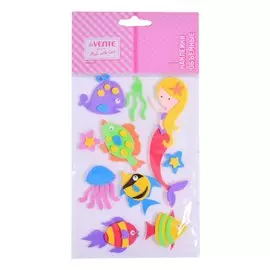 Наклейки объемные deVENTE Подводный мир (фоамиран) (110х180 мм.) (3+) (8002014) (deVente) (упаковка)