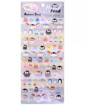 Наклейки Пингвины (11-21285-1373) (упаковка), Bookvalno