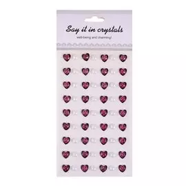 Наклейки «Сердца и бусины»