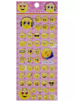 Наклейки-смайлы Музыка, SYO99-038