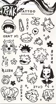 Наклейки-тату переводные "Аниме"