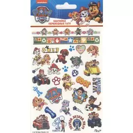 Наклейки-тату переводные "Щенячий патруль"