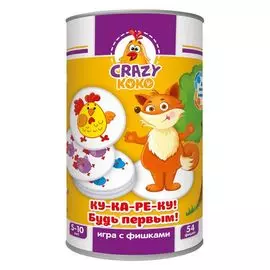 Настольная игра в тубусе Vladi Toys Ку-ка-ре-ку!