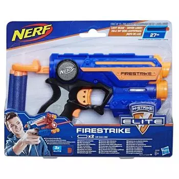 NERF Бластер Элит Файрстрайк (со световым прицелом для попадания в темноте) (53378)