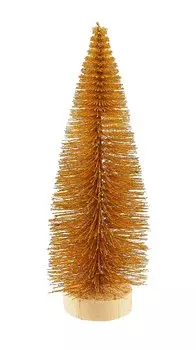 Новогоднее украшение Елка (золотая) (19см) (12-09270-N48)