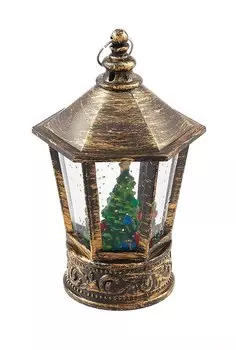 Новогодний LED Фонарь с эффектом снегопада (14х7) (12-07233-N42)