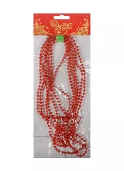Новогодняя гирлянда Бусы (270см) красные