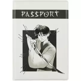 Обложка для паспорта Аниме Парень с мечом (Сёнэн) (ПВХ бокс)