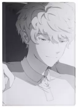 Обложка для паспорта Аниме Синтонимы Персонаж Портрет (ч/б) (Медина Мирай) (ПВХ бокс) (ОП2022-386)