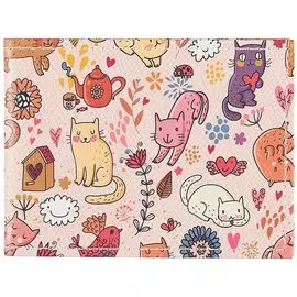 Обложка на ученический билет «Котики»