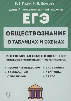 Обществознание в таблицах и схемах. Интенсивная подготовка к ЕГЭ: обобщение, систематизация и повторение курса. 10-11 класс