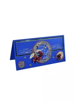 Открытки ручной работы дизайн №11 Новогодний "Зимние Ягоды" 00008738 (Нот)