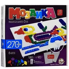 Мозаика фигурная 270 эл.6 цв. 2пол00977