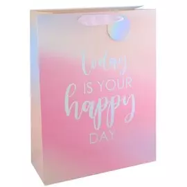 Пакет А3 32*42*11,5 "Праздничный градиент" жен., бум., тиснение, тег