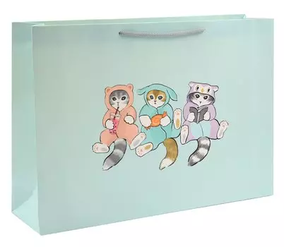 Пакет А3 32*45*11,5 "Коты в кигуруми. Basic" дет., бум.мат.ламинат, горизонт.