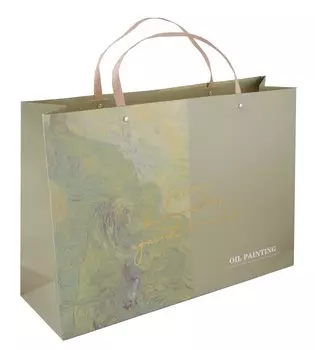 Пакет А3 32.5*44*12 "Oil Painting" горизонт., нейтр., бум.мат.ламинат