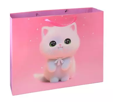 Пакет А3+ 40*50*15 "Котик" дет., бум.мат.ламинат